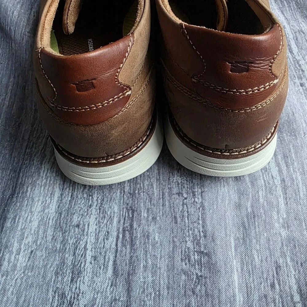 Florsheim Launch Leather Oxford Sneaker Dress Shoes Brown Lace Up Men's‎ 10.5 W